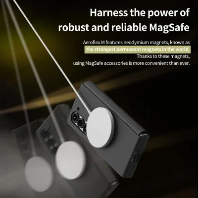 Cover Samsung Z Fold 6 Aero Flex Magsafe Case Araree - Black